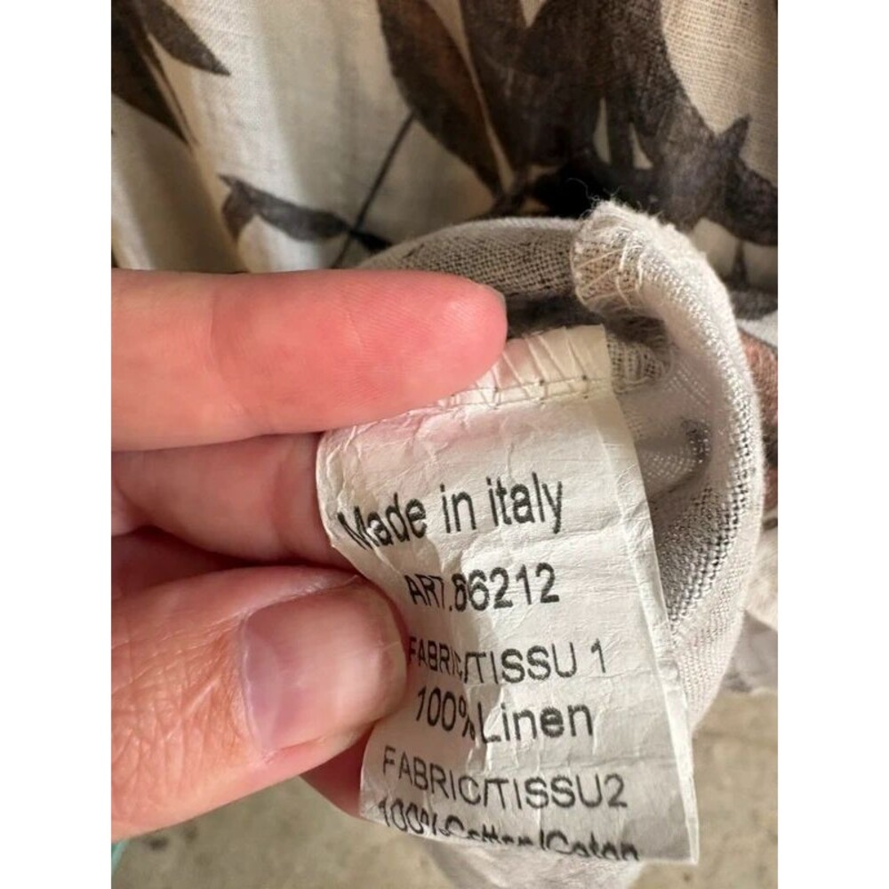 Linen 2X tropical dress - Picture 3 of 4
